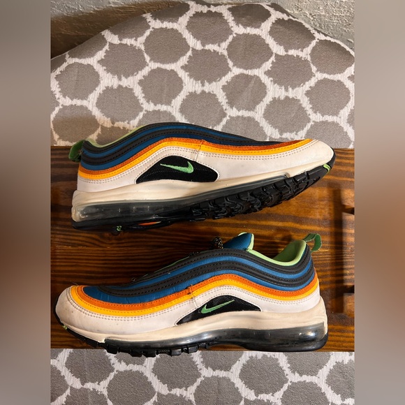 Nike Air Max Green Abyss Sneakers retro multi color 10M 8.5W. Retro 90s rare - Picture 3 of 13